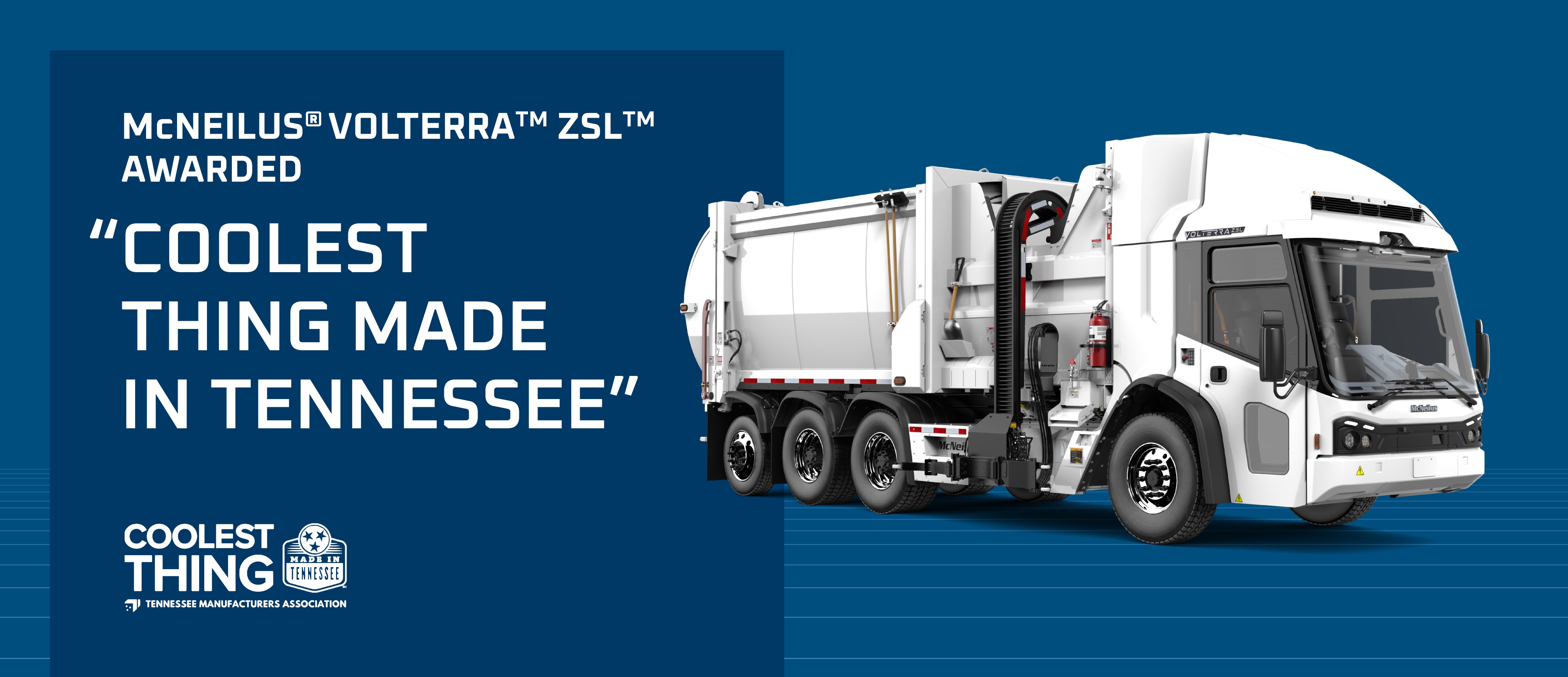 McNeilus® Volterra™ ZSL™ awarded "Coolest Thing Made in Tennessee"