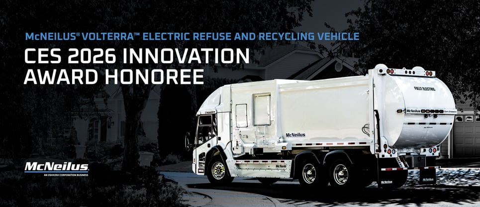 McNeilus® Volterra™ electric refuse and recycling vehicle recognized as CES 2026 Innovation Award Honoree