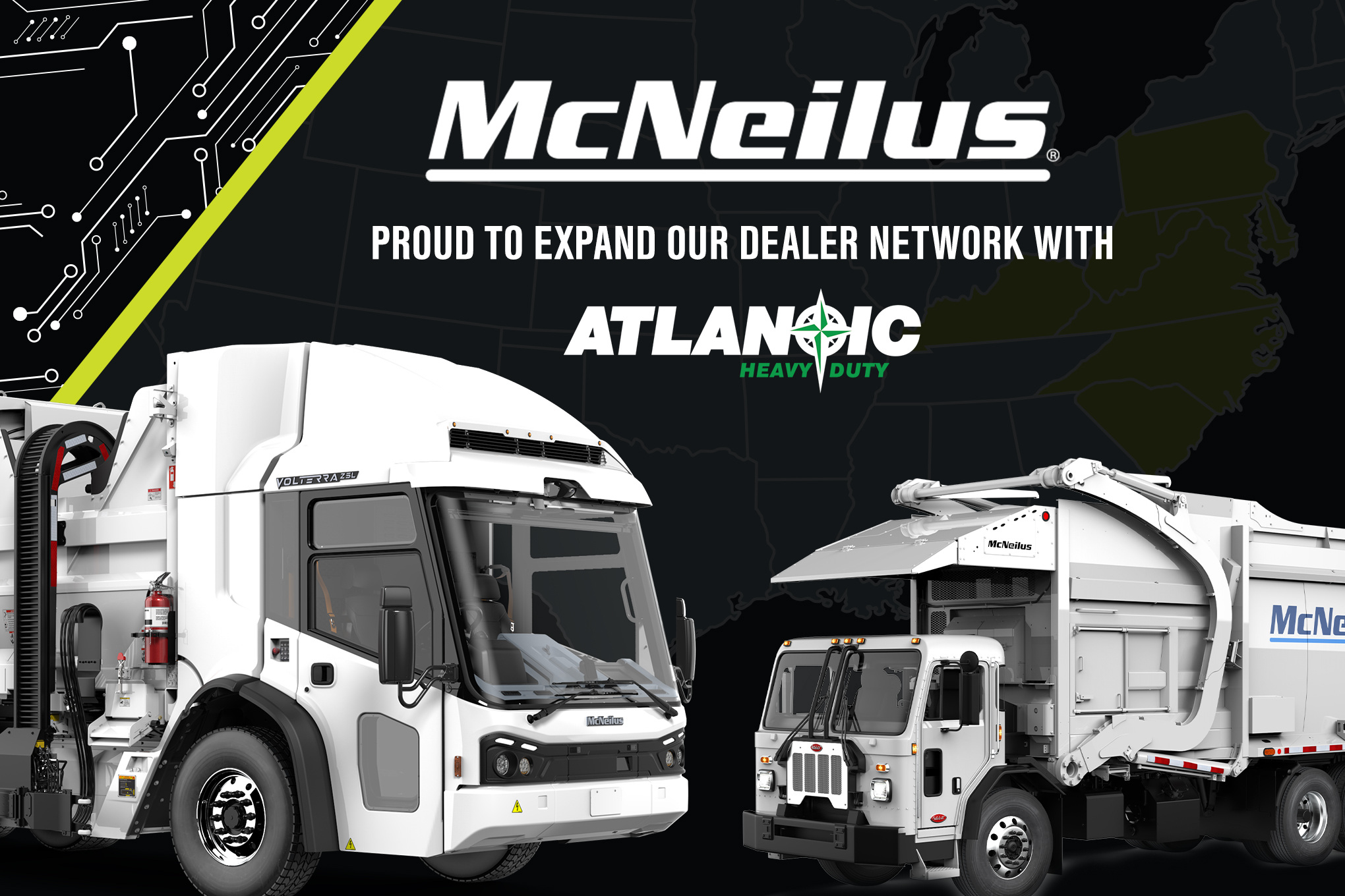MCNEILUS ANNOUNCES COLLABORATION WITH ATLANTIC HEAVY DUTY BRINGING